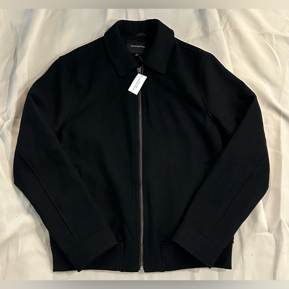 NWT Banana Republic Men's Classic Wool Blend Collared Jacket - M - Picture 1 of 13